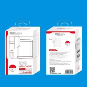 Kinglink  dual USB home charger  type-c cable/micro/lightning