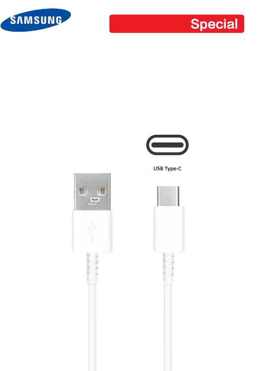 USB-A To USB-C Cable - 100cm